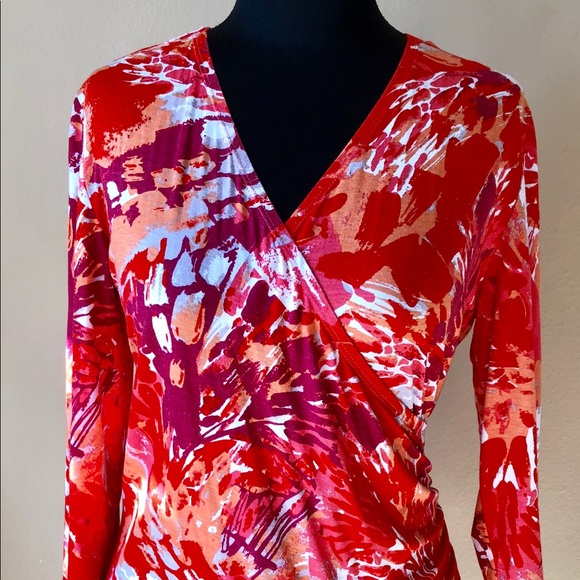 Coldwater Creek V-Neck Tunic Sz S (8) euc - Picture 2 of 5